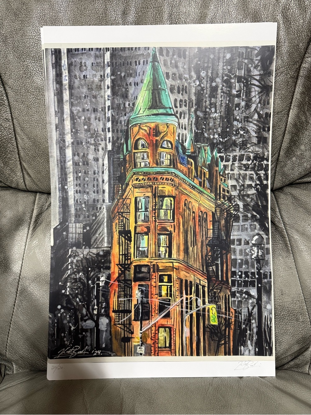 City Flatiron Building Art Print